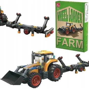 ostatní stavebnice STAVEBNICE TRAKTOR NAKLADAČ ZEMĚDĚLSKÝ KREATIVNÍ SADA 250 DÍLKŮ PRO DĚTI DÁREK