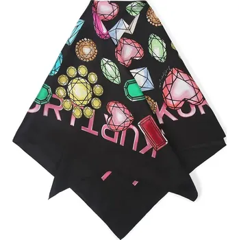 Šátek Hedvábný šátek Kurt Geiger London 2098553469 černá 99X, vel. ONE SIZE