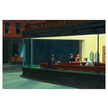 Plakát Plakát, Obraz - Noční ptáci, 91.5 × 61 cm