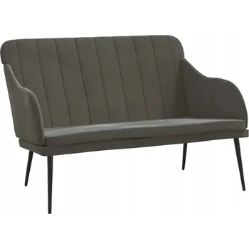 Čalouněná lavice Samet Tmavě šedá 110x76x80 cm