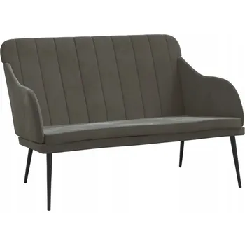 Zahradní lavice Sametová lavice Komfortní 110x76x80 cm Tmavě šedá