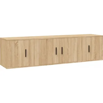 Televizní stolek Sada 3 TV skříněk, dub sonoma