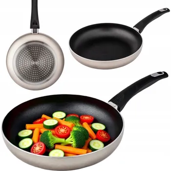 Pánev Pánev na indukci a plyn hliníková s nepřilnavým povrchem zlatá Valdinox Enzo 24 cm