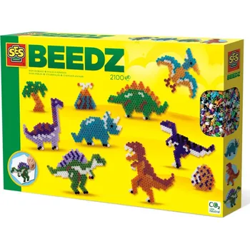 kreativní sada Zažehlovací korálky barevné dinosauři prehistorie SES 06202