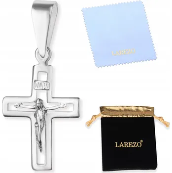 Přívěsek Stříbrný přívěsek s Ježíšem na řetízek, křížek Ježíš Kristus STŘÍBRO 925