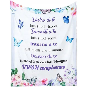 Obraz Flanelová deka 130×150 cm – dárek k narozeninám pro ženu Adolgutty