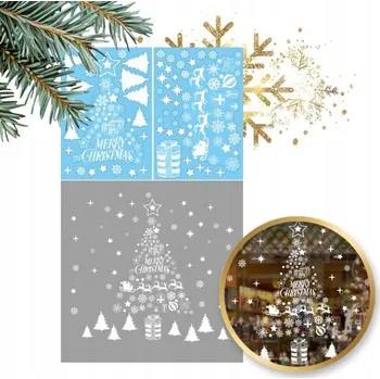 Vánoční dekorace Vánoční nálepky na okno NKD02