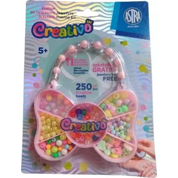 kreativní sada Kreativní sada na výrobu šperků Astra Creativo šperkovnice mašlička
