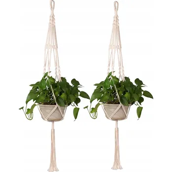 Obraz Závěsný Držák Na Květináč Makramé , 2 ks