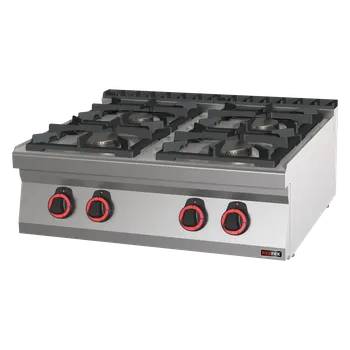 Sporák REDFOX Plynový sporák 4x hořáky ECO bez podestavby