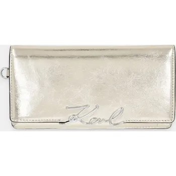 Peněženka Kožená peněženka Karl Lagerfeld K/SIGNATURE B1W32077 zlatá 10Y, vel. ONE SIZE