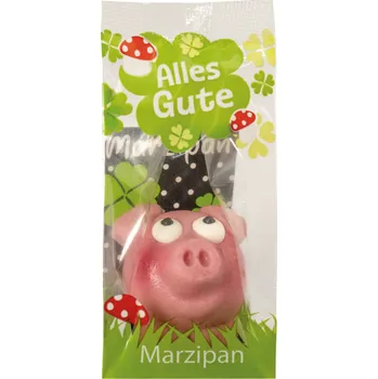 Čokoláda Choceur Marcipánové prasátko "Vše nejlepší" 34 g – sladké přání štěstí - originál z Německa
