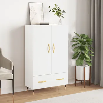 Příborník do zásuvky Nábytek XL Skříň highboard bílá 69,5 x 31 x 115 cm kompozitní dřevo 828212