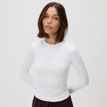 Reserved - Hladký dlouhý rukáv - bílá - 243HT-00X - 243HT-00X-L