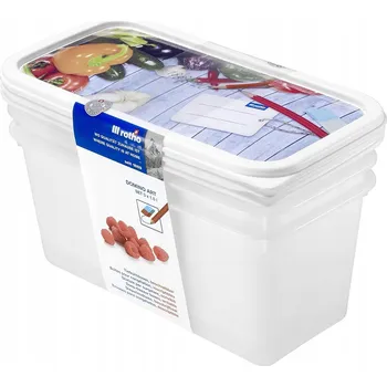 Dóza na potraviny ROTHO DOMINO SADA 3 KUSŮ MRAZICÍCH DÓZ 1,5 L