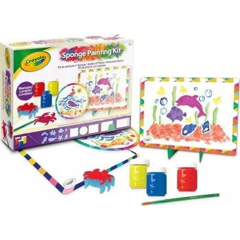 kreativní sada Crayola: Sada na malování houbičkou s omyvatelnými barvami