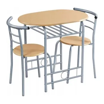 Zahradní nábytek Balkonová sestava nábytku 592421 natural, 3-dílná sestava - B YAHEETECH