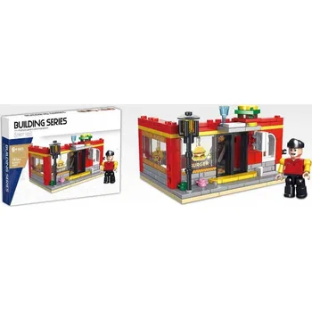 ostatní stavebnice STAVEBNICE STAVEBNICE STREET VIEW - BURGER RESTAURACE - 167 DÍLKŮ