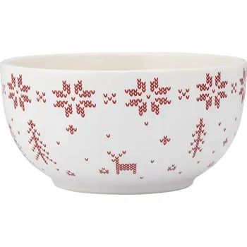 KERAMICKÁ MISKA 550ml VÁNOČNÍ NA POLÉVKU, SALÁT, DEZERT, UZENINY