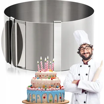 Forma na pečení FORMA NA DORTY A MOUČNÍKY 15 cm NASTAVITELNÝ 16-30 cm FORMA NA DORT FORMA OBRUČE