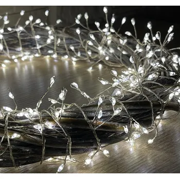 Vánoční světelný řetěz Venkovní Nano vánoční řetěz ježek s Flash efektem a časovačem 25 m 600 LED multicolor