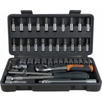 Gola sada Sada nářadí 46 ks. Klíče nástrčné Torx 1/4" ráčna 72T CrV
