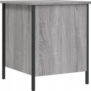 Lavice s úložným prostorem šedá dub sonoma 40 x 42,5 x 50 cm