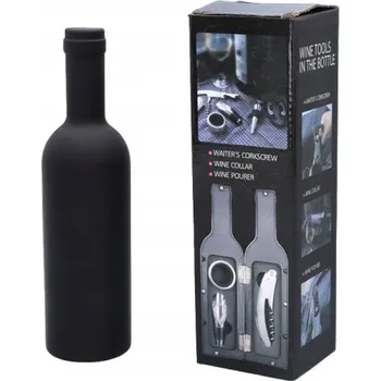Stojan na víno Sada na víno ve tvaru láhve vína jako Dárek 3v1 Gentelo