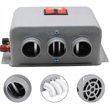 Ventilátor topení a klimatizace GRZEJNIK SAMOCHODOWY 12V 800W TOPENÍ DO AUTA 12V 800W SE 3 VÝDECHY, OHŘÍVAČ PRO AUTO A KARAVAN