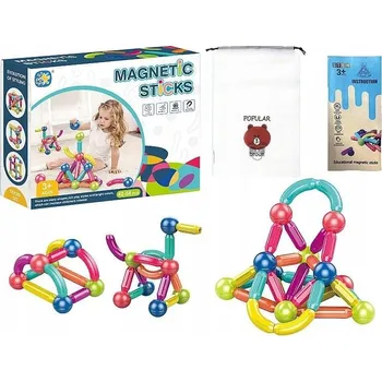ostatní stavebnice MAGNETICKÉ STAVEBNICE STAVEBNICE PRO DĚTI 48 DÍLKŮ - OLFed