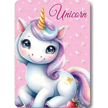Dětská deka Deka Unicorn 100 x 140 Cm růžová