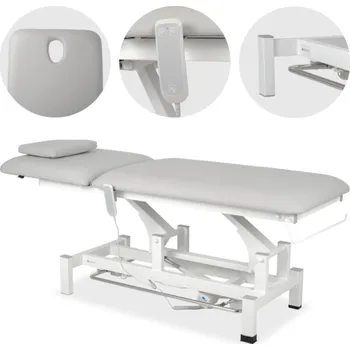 Masážní přístroj Habys Masážní lehátko Fortis 2 s nožním ovládáním k729 světle šedé