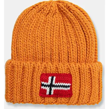 Čepice Dětská čepice s příměsí vlny Napapijri SEMIURY NP0A4GMHA681 oranžová 22X, vel. 48