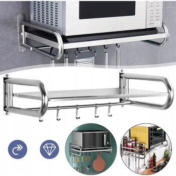 police POLICE NA MIKROVLNNOU TROUBU, NÁSTĚNNÁ POLICE PRO SKLADOVÁNÍ V KUCHYNI