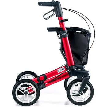 Chodítko pro seniory Medicco Gemino 30 M comfort čtyřkolové chodítko odlehčené - šedá