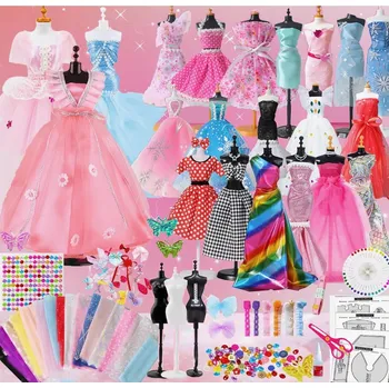 Obraz SADA PRO NAVRHOVÁNÍ MÓDY A OBLEČENÍ S MANEKÝNY PRO DĚTI A DÍVKY