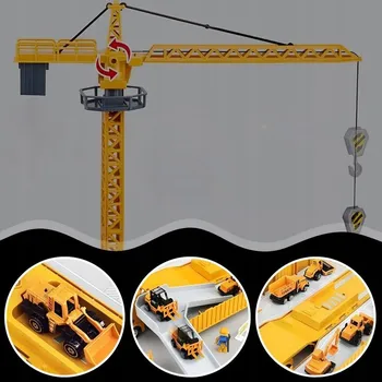 autíčko CIĘŻARÓWKA SAMOCHÓD DLA DZIECI AUTO TIR DŹWIG PARKOVIŠTĚ STAVENIŠTĚ SADA