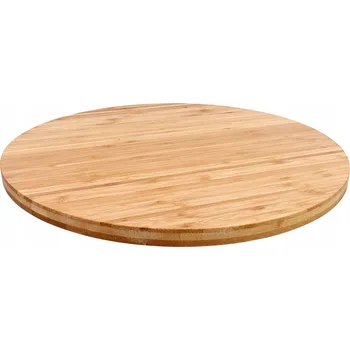 Bambusová podnos otočná na občerstvení o průměru 35 cm Kuchyňské doplňky Domácnost