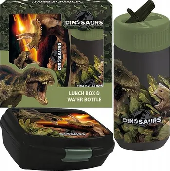 Svačinový box Sada lahev na pití Derform 330 ml a svačinový box