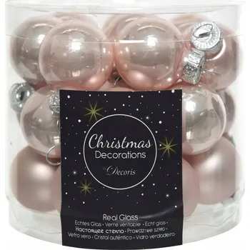 Vánoční dekorace Hladká vánoční koule Vánoční Koule cm 24 ks