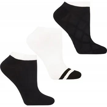 Dámské ponožky 3x Ponožky kotníkové ponožky dámské bavlněné 3-balení MIX BAREV MORAJ 38-41