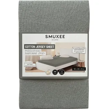Prostěradlo Bavlněné jersey prostěradlo s gumou 160x200 šedé