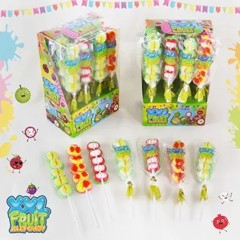 Bonbon LÍZÁTKO PĚNOVÝ OVOCNÝ XXL FRUIT CANDY 16 g 20 ks