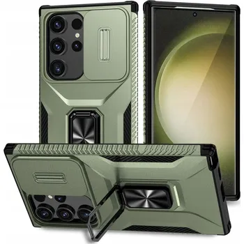 Pouzdro na mobilní telefon Zadní Kryt Erbord pro Samsung Galaxy S24 Ultra zelený