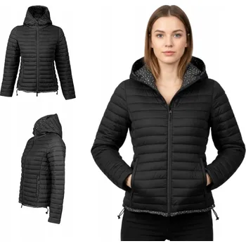 Dámská bunda Dámská krátká péřová bunda s kapucí VICO S