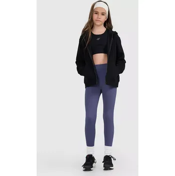 Oblečení a móda 4F legíny pro dívky 4FJWAW25TTIGF244 modré (164) (164, modrá)