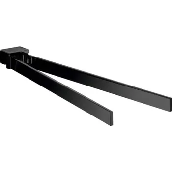 Držák na ručník EMCO CONCEPT BLACK držák ručníků 437 mm, dvojramenný, černá