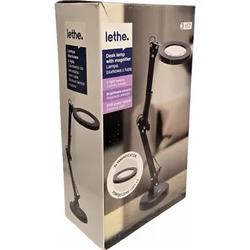 Lampička SMUKEE Stolní lampa KOVOVÁ s lupou, 2 možnosti montáže, 3 barvy světla 66