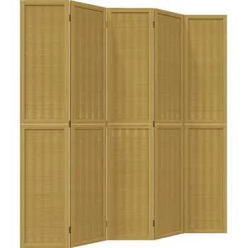 Paraván Paraván bambusový 175x200 cm, hnědý