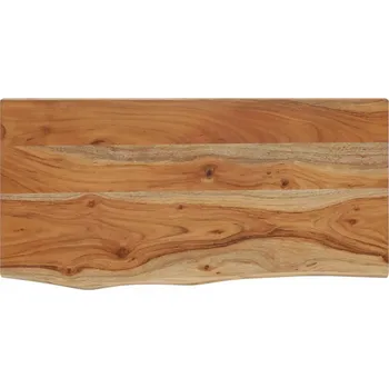 police Nástěnná police z masivního akáciového dřeva 40 x 20 x 2,5 cm, přírodní
